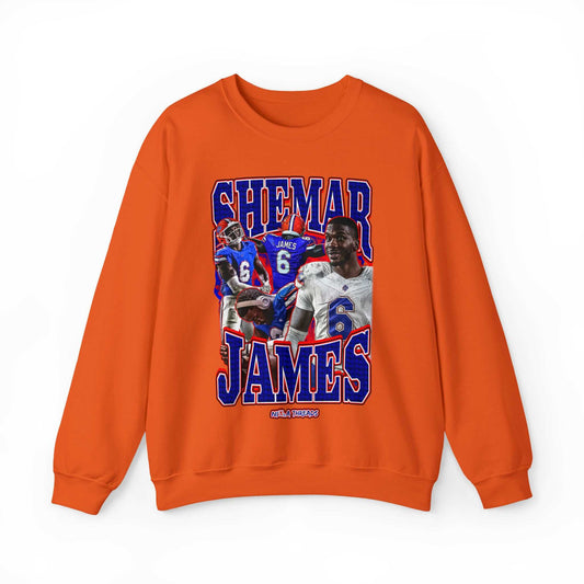 Shemar James Graphic  Crewneck Sweatshirt