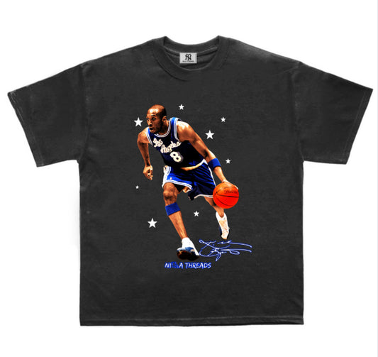 Kobe Bryant Blue Jersey Graphic Shirt