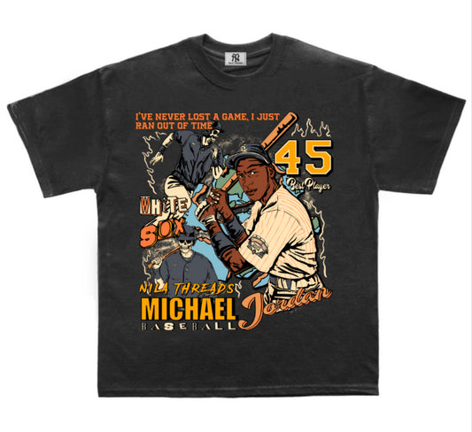 Michael Jordan Illustration Baseball Shirt